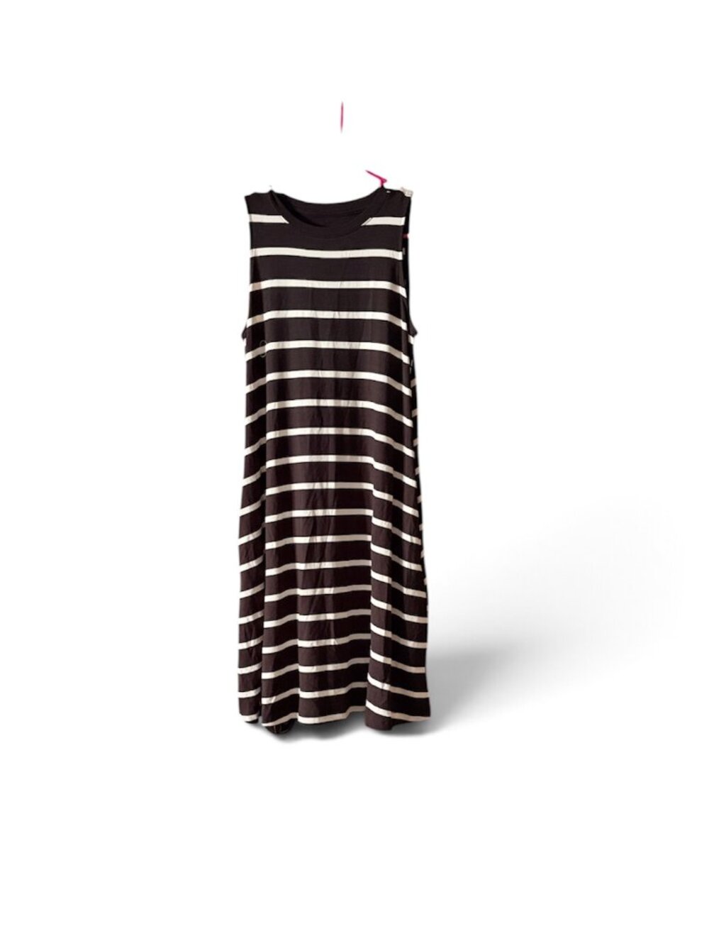 Women's Sleeveless Swing Dress, Time and Tru, XS, Black & White, NWT